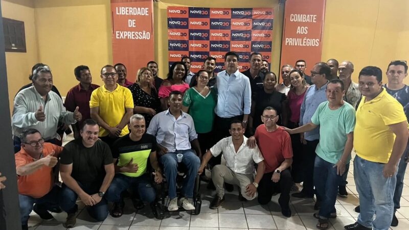 NOVO confirma apoio à releição de Kalil Baracat em Várzea Grande; prefeito agradece