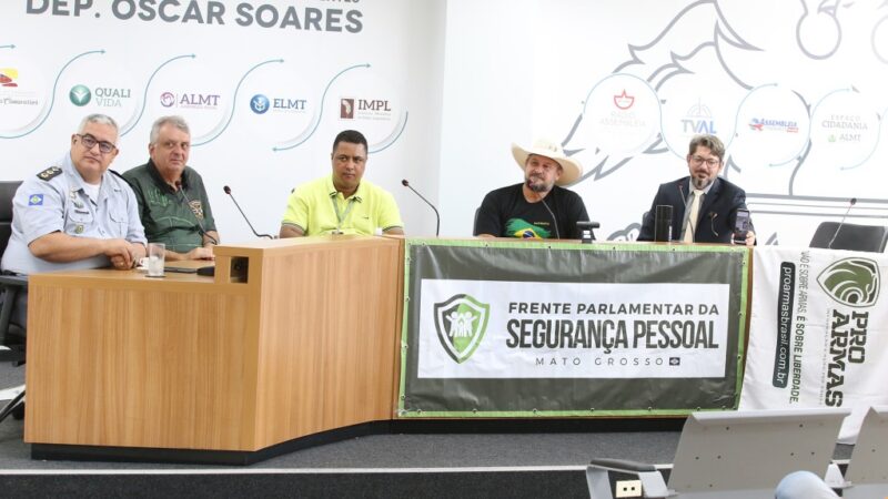 Porte e posse de armas de fogo são discutidos na ALMT