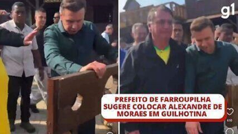 Prefeito de Farroupilha que simulou decapitação de Moraes pode pegar 6 meses de cadeia, cita Policia Federal – Jornal Advogado – Em Mato Grosso