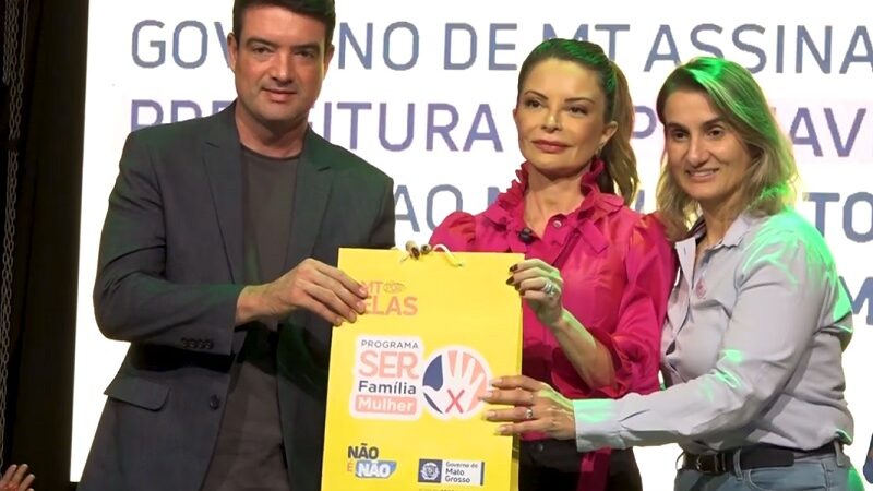 Primeira-dama do Estado divulga Campanha “MT Por Elas” e recebe homenagem em Primavera do Leste