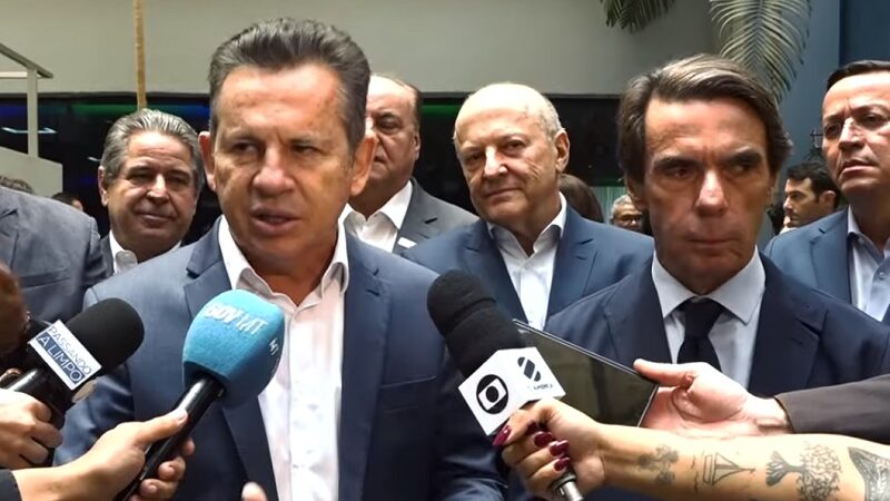 Governador Mauro Mendes recebe ex-presidente da Espanha para um debate com setor produtivo
