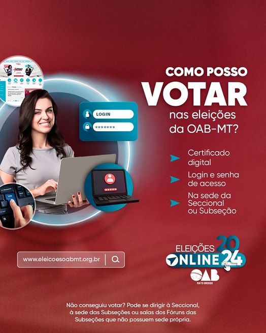 Ordem dos Advogados de Mato Grosso divulga vídeo tutorial para orientar a advocacia como votar online – Jornal Advogado – Em Mato Grosso