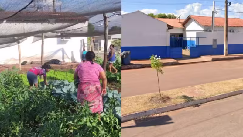 Moradores protestam contra fechamento de 2 escolas em MT