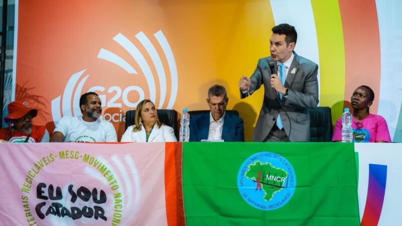 Governo lança modalidade do PAC focada em resíduos sólidos no G20 Social e prevê R$ 686 mi em recursos