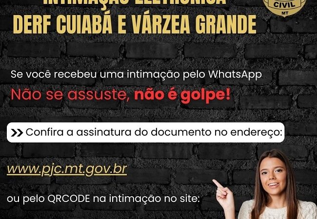 Polícia Civil de Mato Grosso inicia intimação eletrônica por Whatsapp – Jornal Advogado – Em Mato Grosso