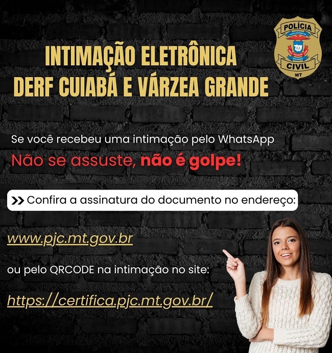Polícia Civil de Mato Grosso inicia intimação eletrônica por Whatsapp – Jornal Advogado – Em Mato Grosso