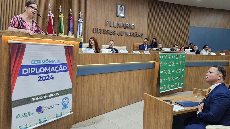 Eleitos e eleitas são diplomados pela Justiça Eleitoral em Rondonópolis – Jornal Advogado – Em Mato Grosso