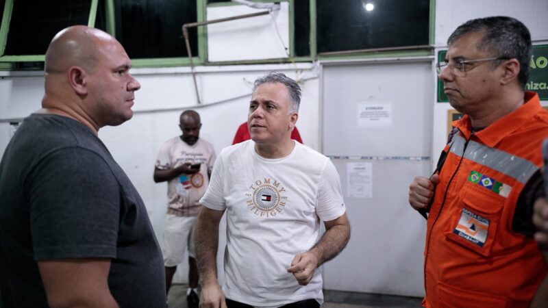 Antigo Pronto-Socorro de Cuiabá sofre alagamento devido ao temporal deste domingo