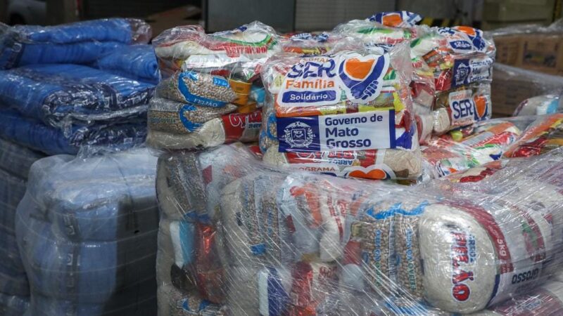 Governo de MT vai enviar 400 cestas de alimentos para famílias atingida pelas chuvas