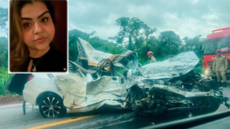 Médica pediátrica morre em grave acidente entre Civic e carreta em rodovia de MT
