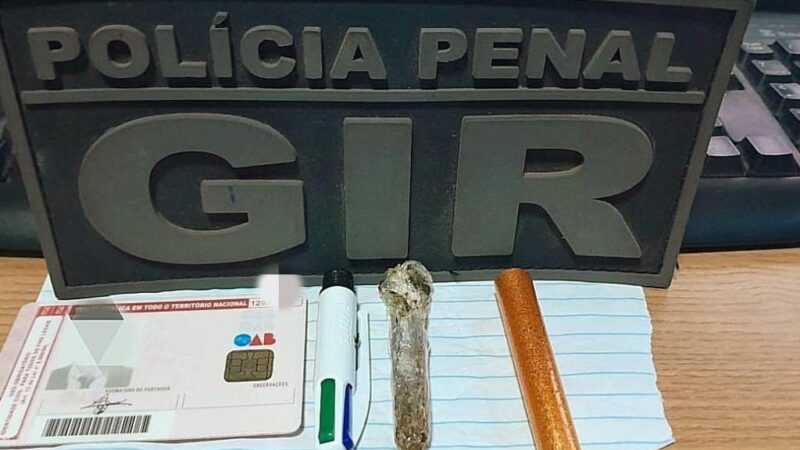 Advogado é flagrado tentando entregar maconha em caneta a preso na Penitenciária Central