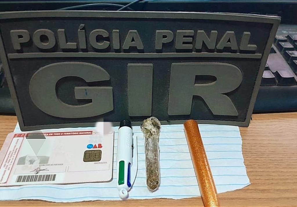 Advogado é flagrado tentando entregar maconha em caneta a preso na Penitenciária Central
