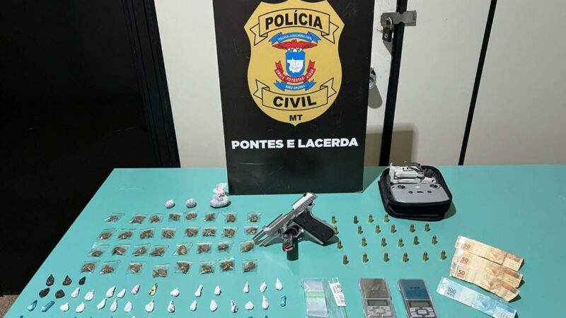 Monitoramento da Polícia Civil prende suspeitos por tráfico, porte ilegal de arma e embriaguez ao volante