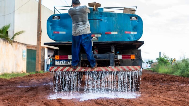 Prefeitura testa nova manta asfáltica com tecnologia de polímero no Distrito Industrial