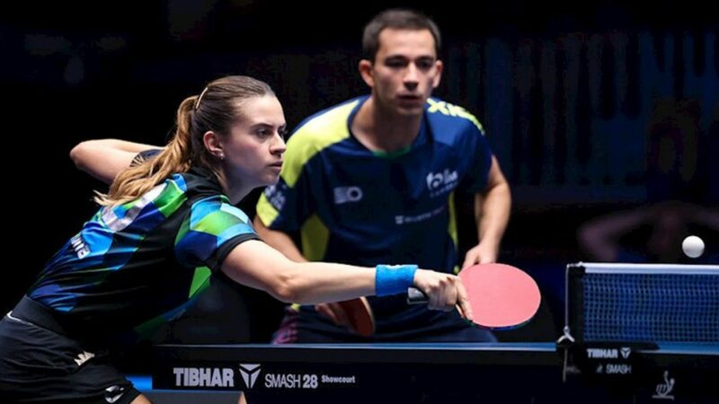 Calderano e Bruna Takahashi vão às quartas de duplas mistas na Suécia