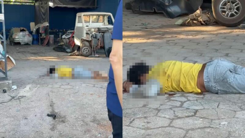 Homem de 27 anos é assassinado com vários tiros em frente a oficina em MT