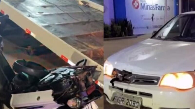 Motociclista morre ao ser atingido por Fiat Pálio; motorista fica ileso