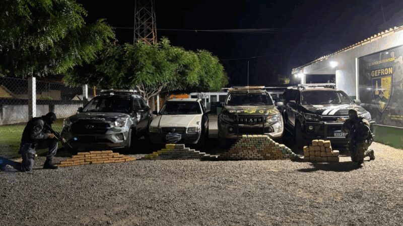 Operação apreende 215 tabletes de drogas e causa prejuízo de R$ 3,4 milhões às facções criminosas