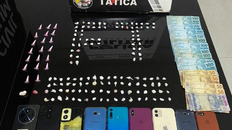 Polícia Militar dá batida em boca de fumo, e encaminha oito para a delegacia em MT