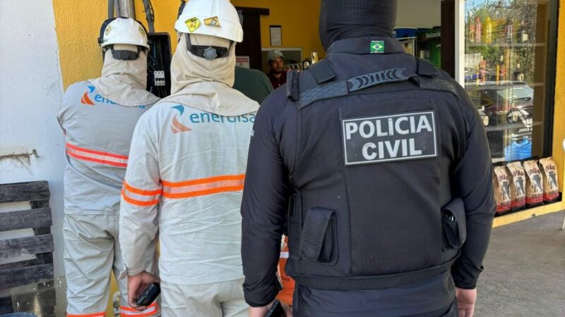 Comerciantes são presos pela PC em Várzea Grande por furto de mais de R$ 400 mil de energia elétrica