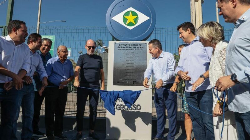 Mato Grosso inaugura gasoduto de R$ 40 milhões no Distrito Industrial de Cuiabá