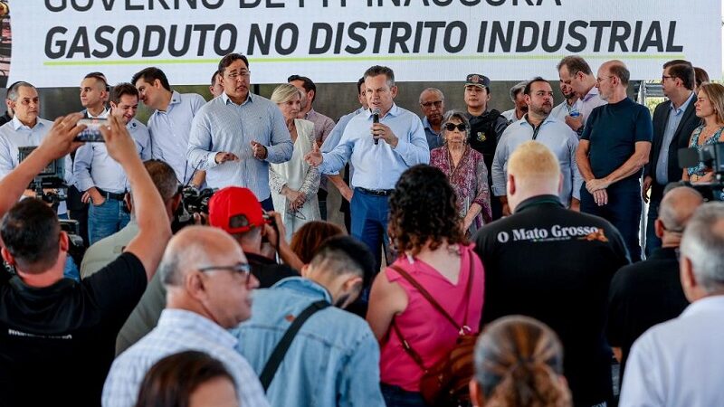 Mauro Mendes afirma que “O gasoduto é um marco para a industrialização na Capital”