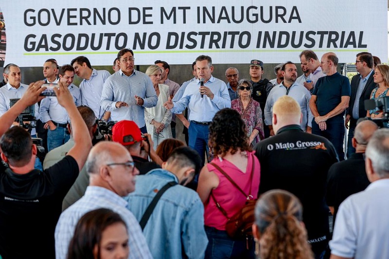 Mauro Mendes afirma que “O gasoduto é um marco para a industrialização na Capital”