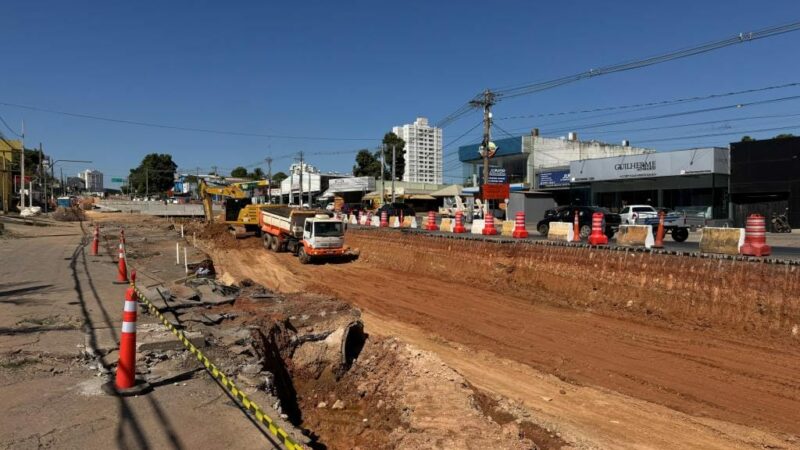 Obras em Complexo Viário do Leblon avançam em três frentes na capital
