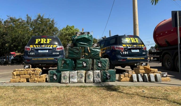 PRF apreende mais de 460 tabletes de drogas na rodovia BR-364 em Mato Grosso