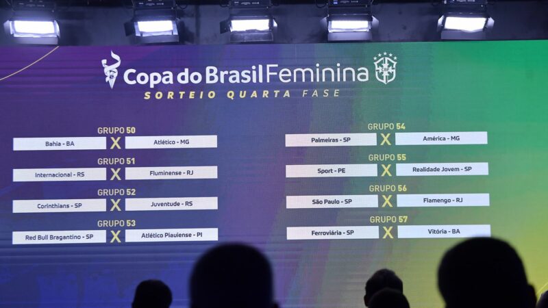 CBF sorteia confrontos da Copa do Brasil Feminina
