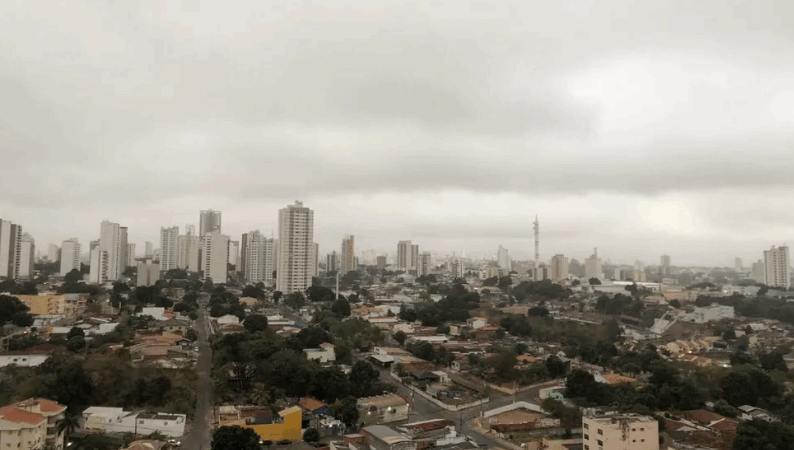 Nova frente fria pode derrubar temperatura para 13°C após recordes de calor em Cuiabá