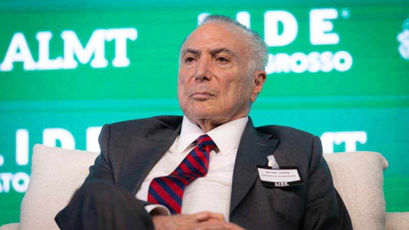 Temer não descarta aliança entre MDB e PL em MT para disputa de 2026