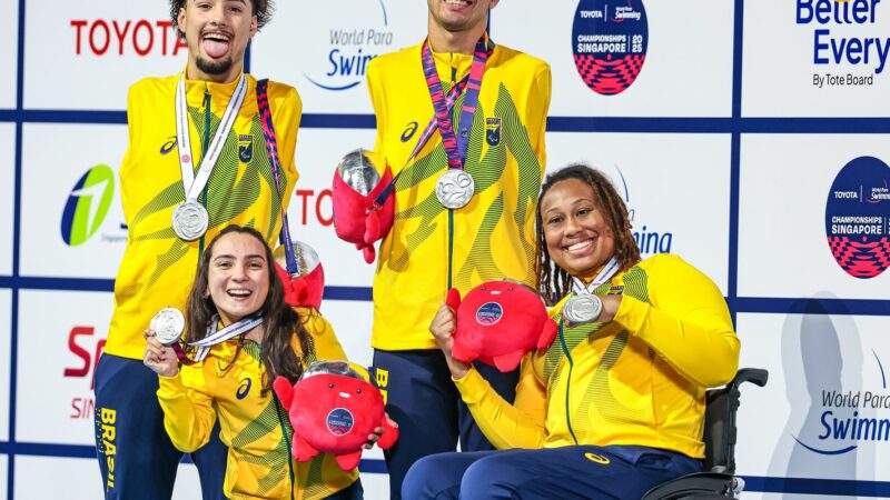 Brasil chega a 12 medalhas no Mundial de Natação Paralímpica