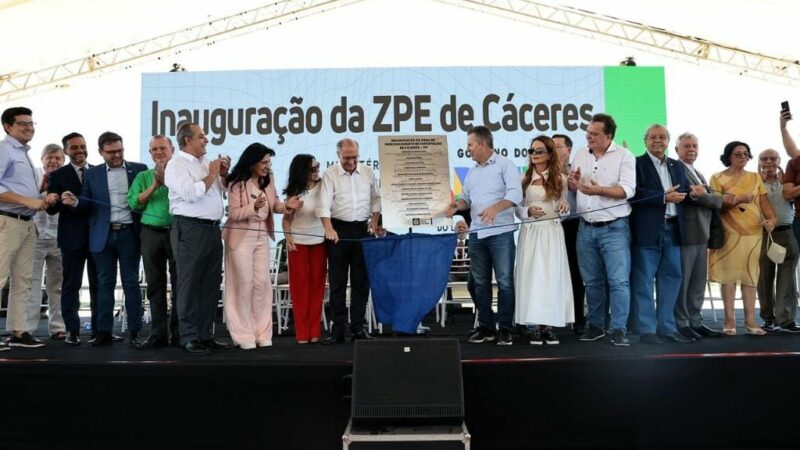 Com presença de Alckmin, Mato Grosso inaugura ZPE de Cáceres após mais de 30 anos de espera