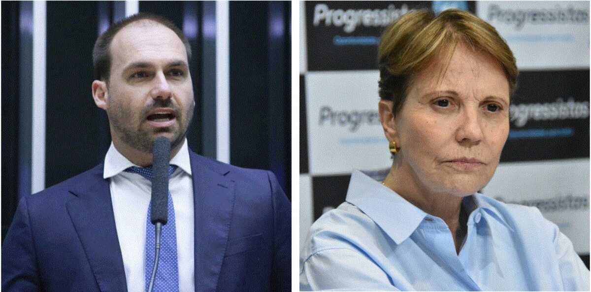 Eduardo Bolsonaro ataca Tereza Cristina após ser escanteado como presidente para 2026