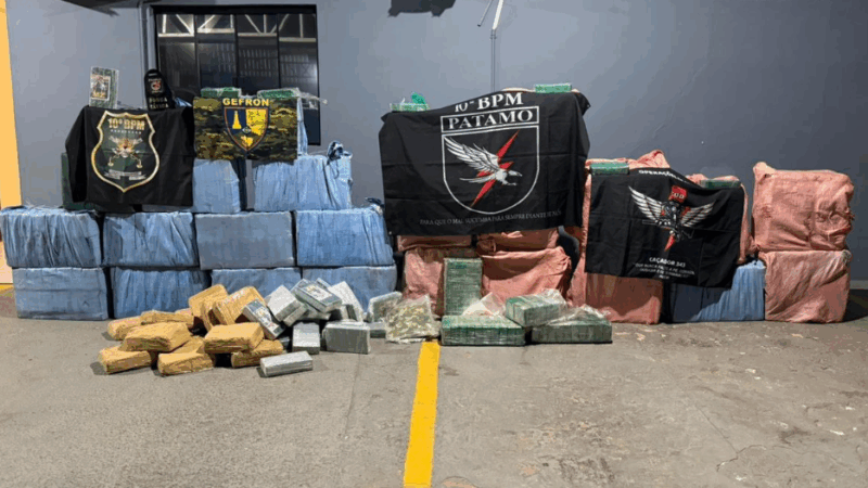 Forças de segurança de MT e RO apreendem 900 kg de cocaína e causam prejuízo de R$ 16,2 mi às facções
