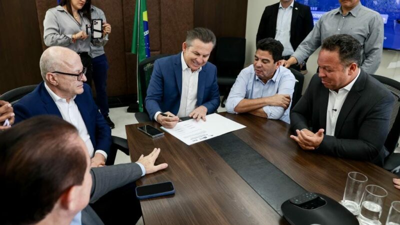 Governador assina autorização para início das obras do novo Trevão de Rondonópolis