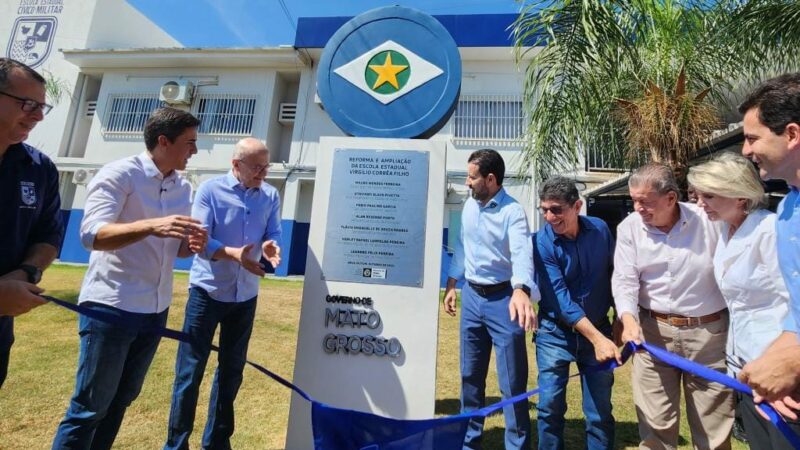 Mato Grosso entrega reforma e ampliação de escola que atenderá mais de 1,5 mil alunos