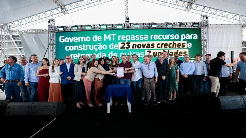 MT investe R$ 140,7 milhões em novas creches, máquinas e apoio para a agricultura familiar