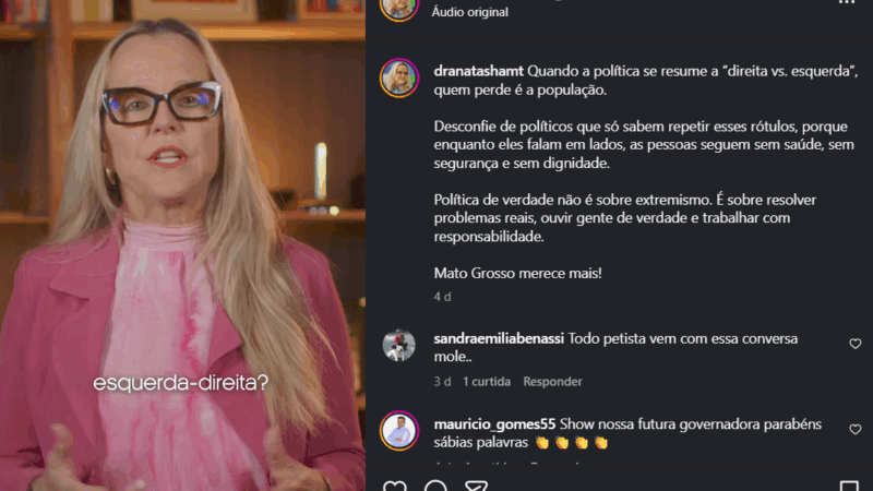 Natasha Slhessarenko nega rótulo de esquerda e afirma defender valores cristãos