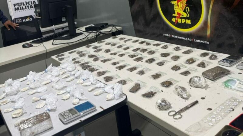 PM desarticula quadrilha e prende cinco pessoas por tráfico de drogas em Cuiabá e VG