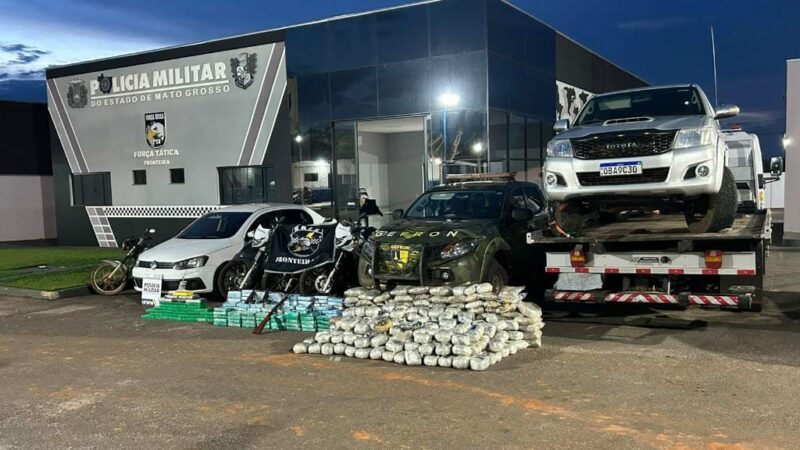 Traficantes são presos com 376 quilos de drogas avaliados em R$ 5 milhões escondidos em chácara