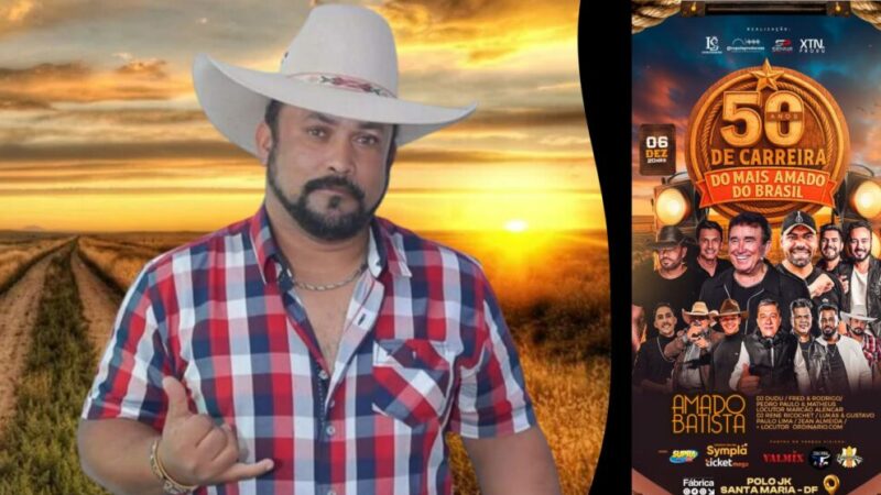 Apresentador “Ordinario.com” volta com tudo em megaevento com Amado Batista