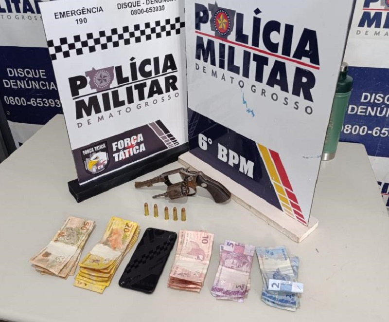 Polícia Militar prende dois faccionados que mataram homem e balearam mulher em Cáceres