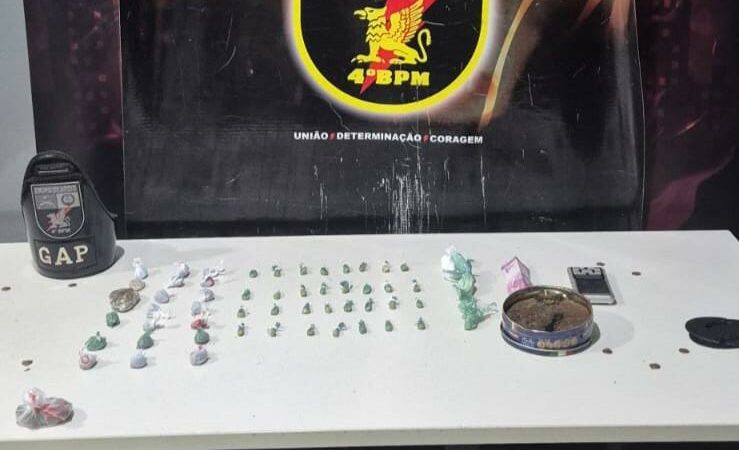 Presos pela PMMT dois adolescentes e 82 porções de entorpecentes em Várzea Grande