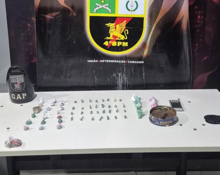 Presos pela PMMT dois adolescentes e 82 porções de entorpecentes em Várzea Grande