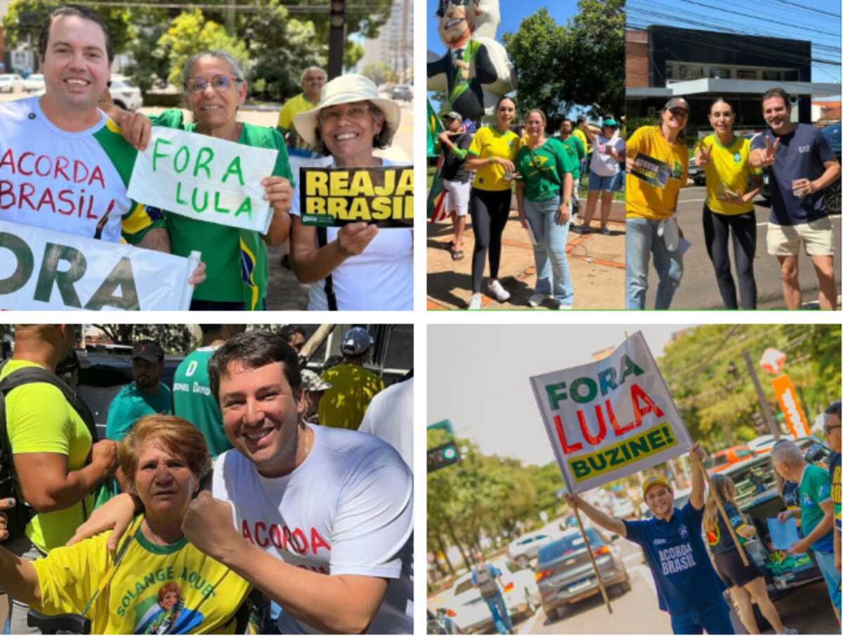 Acorda Brasil leva apoiadores da direita às ruas de Campo Grande