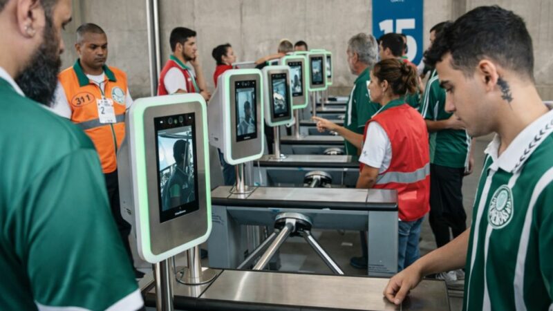 Reconhecimento facial amplia público nos estádios e reforça segurança