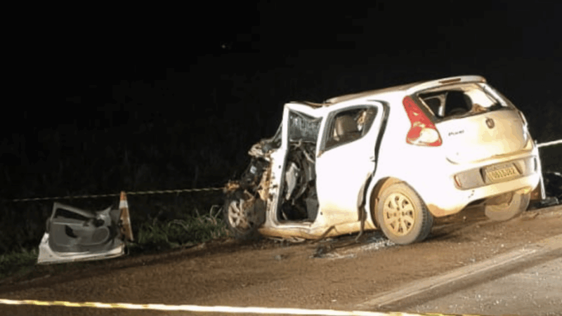 Acidente entre carro e carreta na MT-242, em Nova Ubiratã, deixa três mortos; vítimas são identificadas